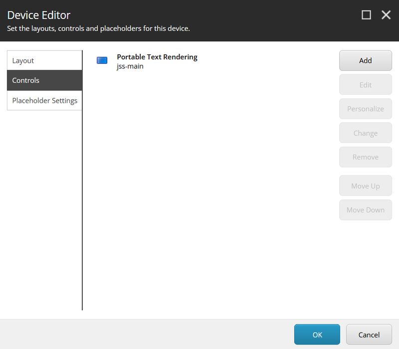 Binding Rendering to Page Item