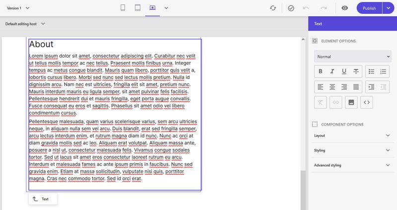 Sitecore Pages and Rich Text