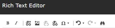 Modified Rich Text Toolbar