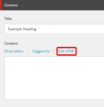 Edit HTML link on field